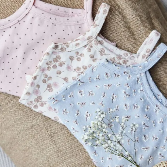 Dirkje Romper Zonder Mouw Multi Colour Pink 3-Pack 50/56