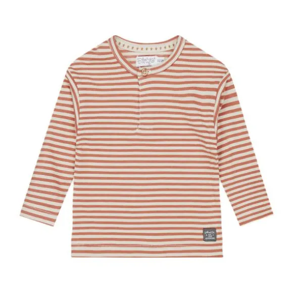 Dirkje Stripes T-shirt - Maat 56 - Pebble
