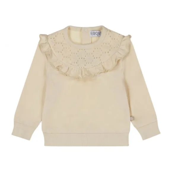 Dirkje Sweater Embroidery - Maat 80 - Offwhite