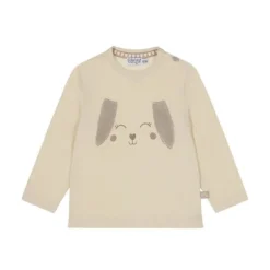 Dirkje T‑Shirt Animal – Maat 80 – Offwhite