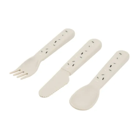 Done By Deer Foodie Cutlery Set Confetti Sand