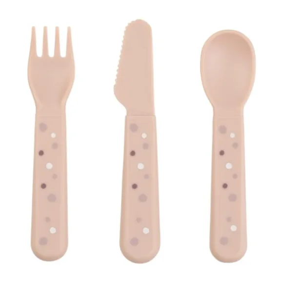 Done By Deer Foodie Cutlery Set Happy Dots Powder