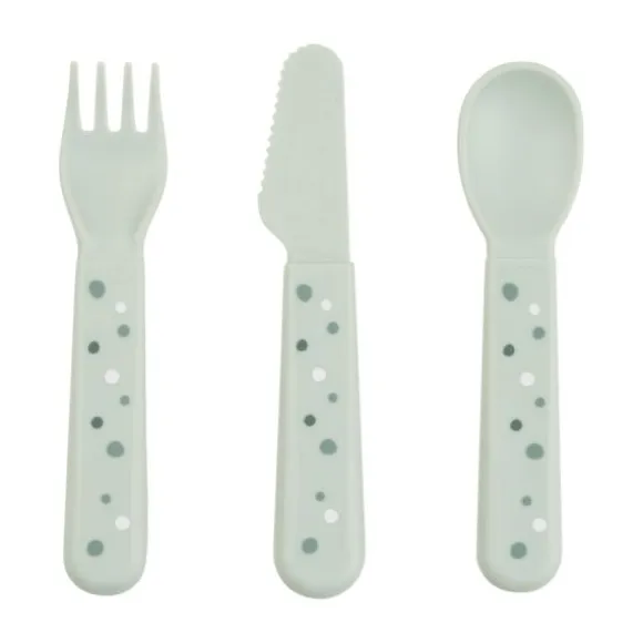 Done By Deer Foodie Cutlery Set Happy Dots Powder