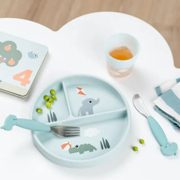 Done By Deer Playground Stick&Stay Vakjes Bord - Blue