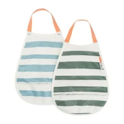 Done By Deer Slab Pull-Over Stripes Blue/Green 2-Pack