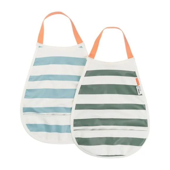 Done By Deer Slab Pull-Over Stripes Blue/Green 2-Pack