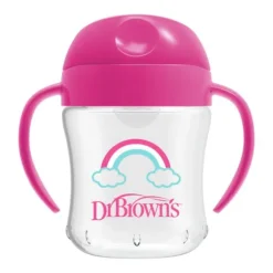 Dr. Brown's Beker Cheers 360 Roze Met Print 200ml