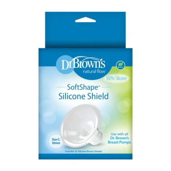 Dr. Brown's Borstschild Siliconen Softshape Maat C 2-Pack