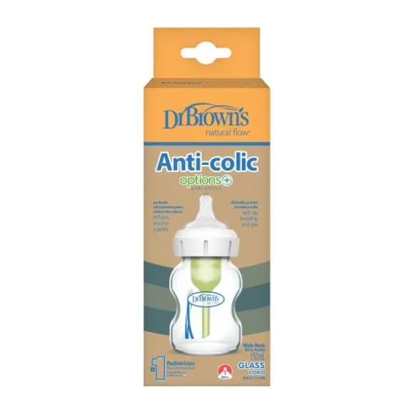 Dr. Brown's Fles Brede Hals Glas Options + 150ml