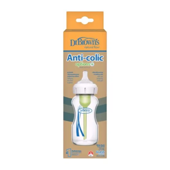 Dr. Brown's Fles Brede Hals Glas Option+ 270ml