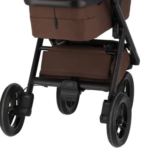 Dubatti One E6 Kinderwagen 2-in-1 - Black / Walnut Brown