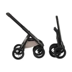 Dubatti One E6 Kinderwagen 2-in-1 - Black / Walnut Brown