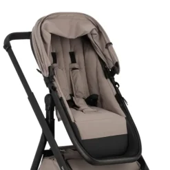 Dubatti One E6 Kinderwagen 2-in-1 - Black / Walnut Brown