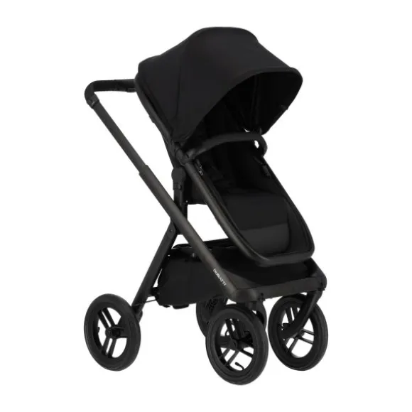 Dubatti One E6 Kinderwagen 2-in-1 - Black / Walnut Brown