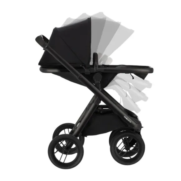 Dubatti One E6 Kinderwagen 2-in-1 - Black / Walnut Brown
