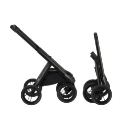 Dubatti One E6 Kinderwagen 2-in-1 - Black / Walnut Brown