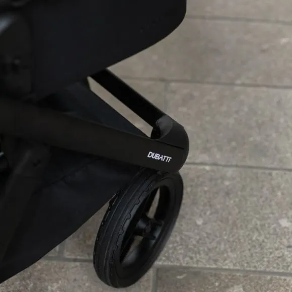 Dubatti One E6 Kinderwagen 2-in-1 - Black / Walnut Brown