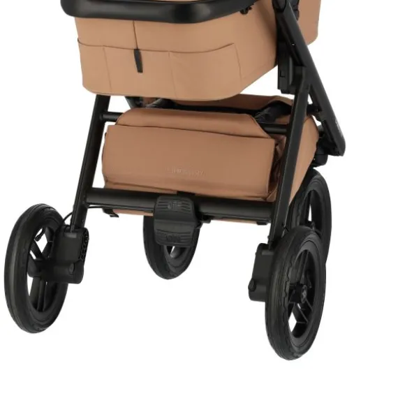 Dubatti One E6 Kinderwagen 2-in-1 - Black / Walnut Brown