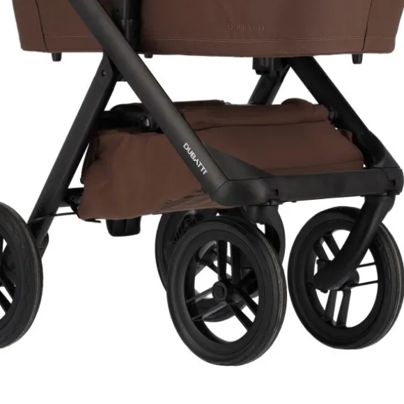 Dubatti One E6 Kinderwagen 2-in-1 - Black / Walnut Brown