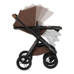 Dubatti One E6 Kinderwagen 2-in-1 - Dark Brown / Walnut Brown