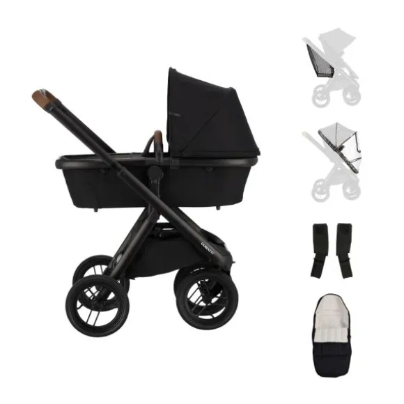 Dubatti One E6 Kinderwagen 2-in-1 - Dark Brown / Walnut Brown