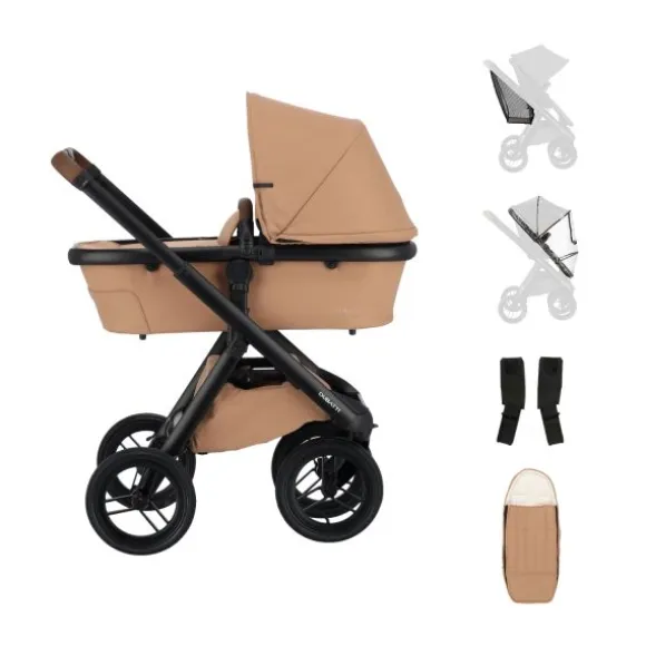 Dubatti One E6 Kinderwagen 2-in-1 - Dark Brown / Walnut Brown