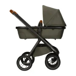Dubatti One E5 Kinderwagen 2-in-1 Grey Frame Black/Cognac