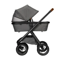 Dubatti One E5 Kinderwagen 2-in-1 Grey Frame Black/Cognac