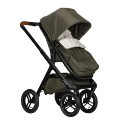 Dubatti One E5 Kinderwagen 2-in-1 Grey Frame Black/Cognac