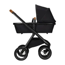 Dubatti One E5 Kinderwagen 2-in-1 Grey Frame Black/Cognac