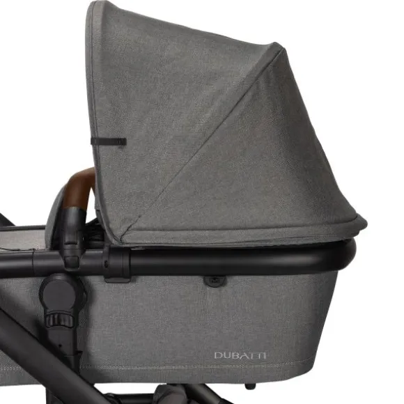 Dubatti One E5 Kinderwagen 2-in-1 Grey Frame Black/Dark Brown