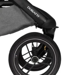 Dubatti One E5 Kinderwagen 2-in-1 Grey Frame Black/Dark Brown