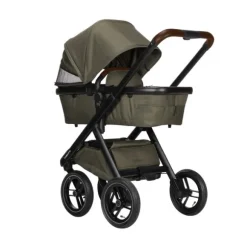 Dubatti One E5 Kinderwagen 2-in-1 Grey Frame Black/Dark Brown