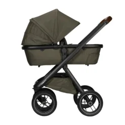 Dubatti One E5 Kinderwagen 2-in-1 Grey Frame Black/Dark Brown