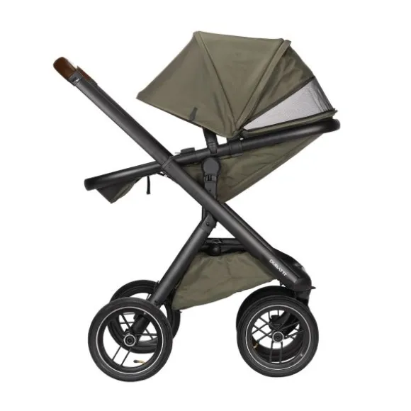 Dubatti One E5 Kinderwagen 2-in-1 Grey Frame Black/Dark Brown