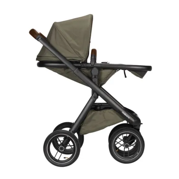 Dubatti One E5 Kinderwagen 2-in-1 Grey Frame Black/Dark Brown