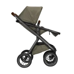 Dubatti One E5 Kinderwagen 2-in-1 Grey Frame Black/Dark Brown