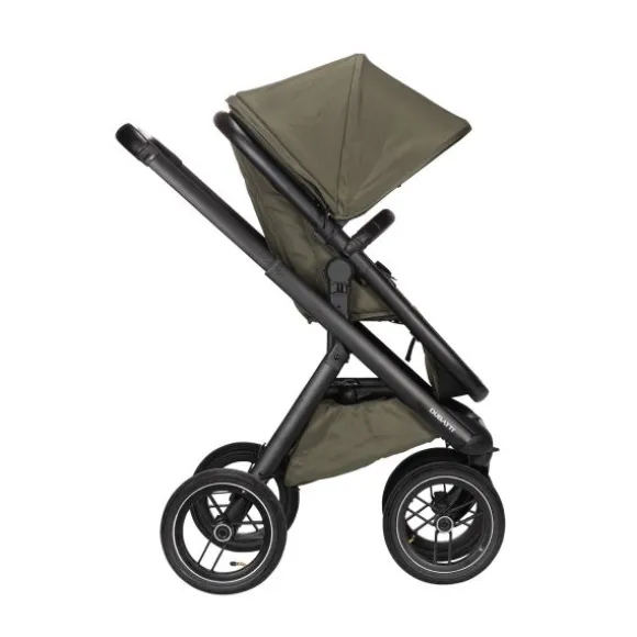 Dubatti One E5 Kinderwagen 2-in-1 Grey Frame Black/Dark Brown