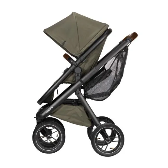 Dubatti One E5 Kinderwagen 2-in-1 Grey Frame Black/Dark Brown