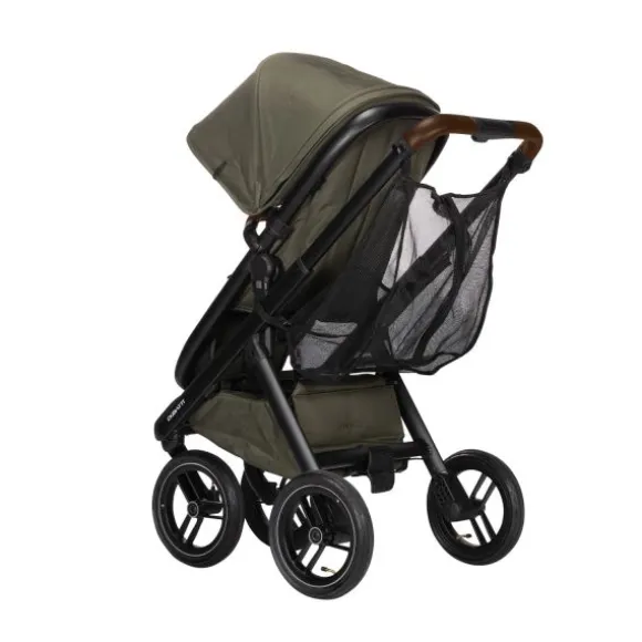 Dubatti One E5 Kinderwagen 2-in-1 Grey Frame Black/Dark Brown