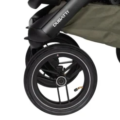 Dubatti One E5 Kinderwagen 2-in-1 Grey Frame Black/Dark Brown