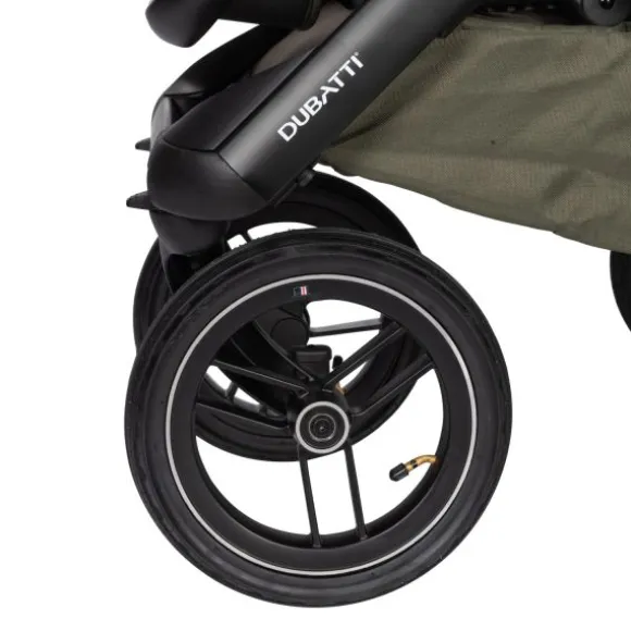 Dubatti One E5 Kinderwagen 2-in-1 Grey Frame Black/Dark Brown
