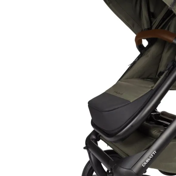 Dubatti One E5 Kinderwagen 2-in-1 Grey Frame Black/Dark Brown