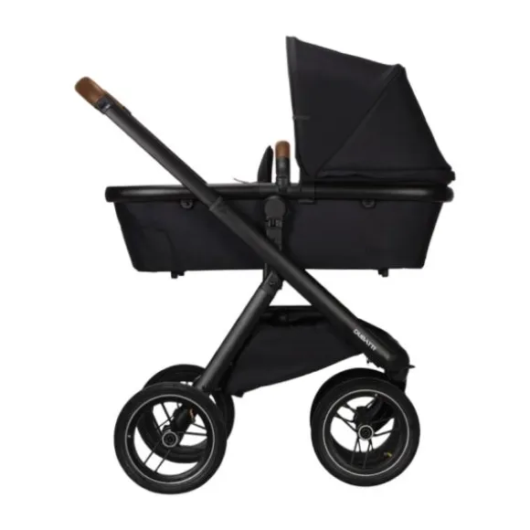 Dubatti One E5 Kinderwagen 2-in-1 Grey Frame Black/Dark Brown
