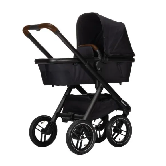 Dubatti One E5 Kinderwagen 2-in-1 Grey Frame Black/Dark Brown