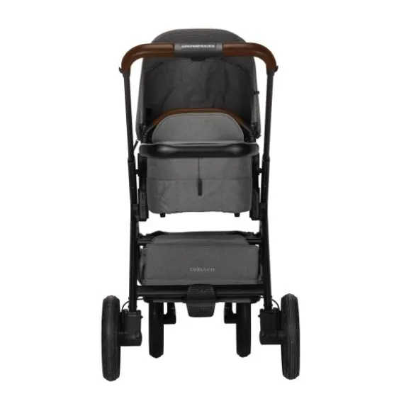 Dubatti One E5 Kinderwagen 2-in-1 Grey Frame Black/Dark Brown
