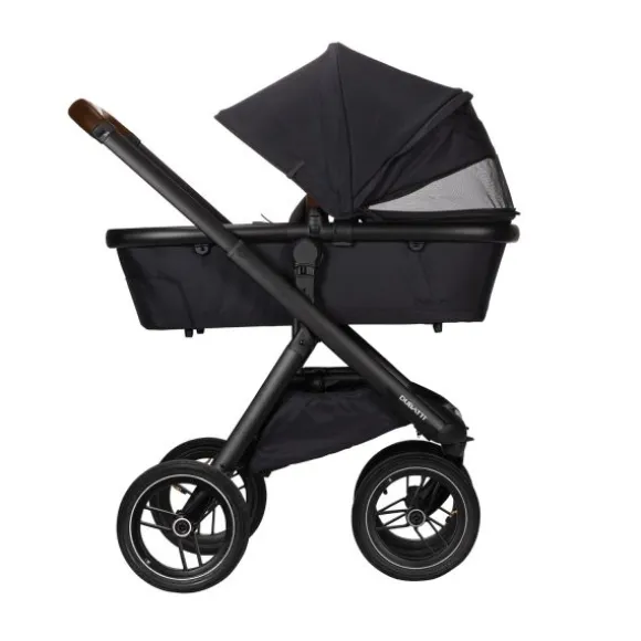 Dubatti One E5 Kinderwagen 2-in-1 Grey Frame Black/Dark Brown