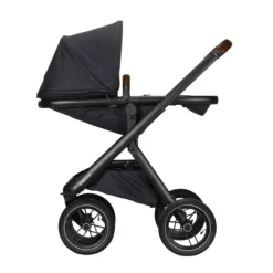 Dubatti One E5 Kinderwagen 2-in-1 Grey Frame Black/Dark Brown