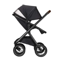 Dubatti One E5 Kinderwagen 2-in-1 Grey Frame Black/Dark Brown