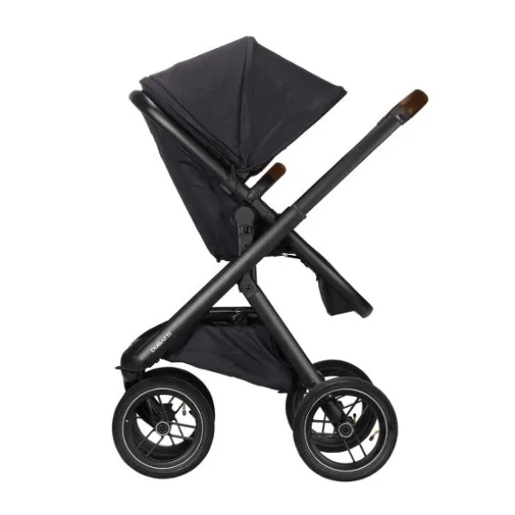 Dubatti One E5 Kinderwagen 2-in-1 Grey Frame Black/Dark Brown
